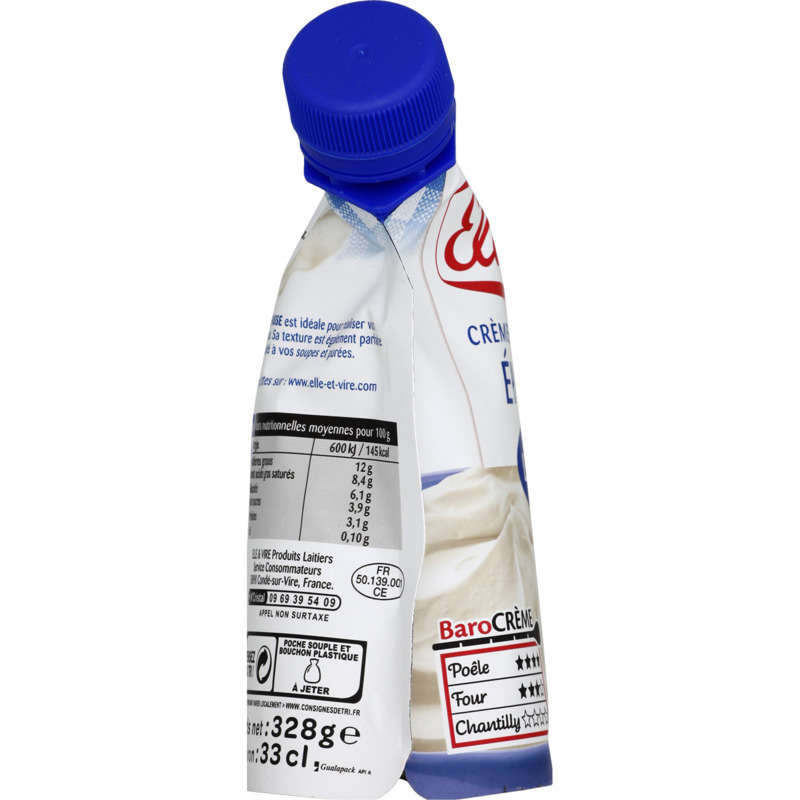 Elle&Vire Thick Light Normandy Cream 12% Fat 33cl