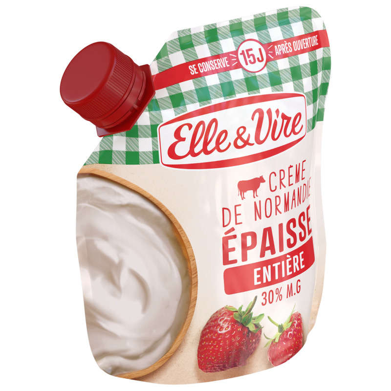Elle&Vire Thick Whole Normandy Cream 30% Fat 33cl