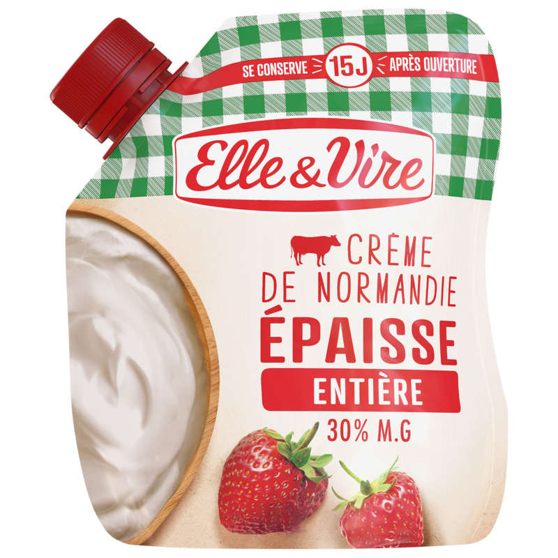 Elle&Vire Thick Whole Normandy Cream 30% Fat 33cl