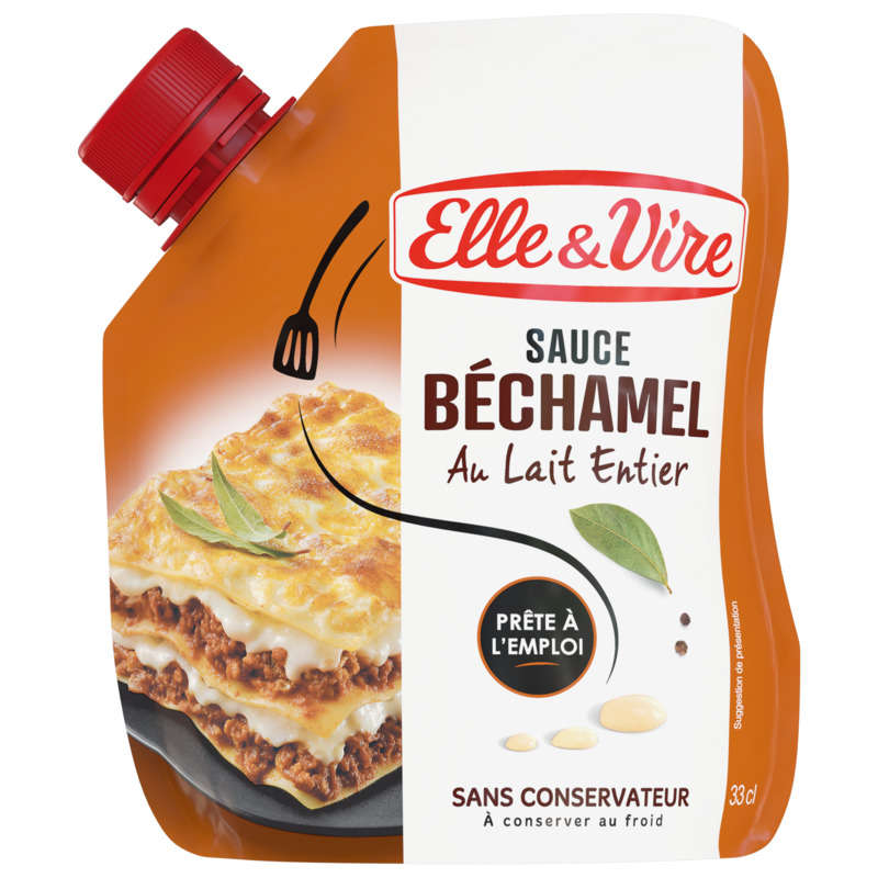 Elle&Vire Whole milk béchamel sauce 33cl pouch size