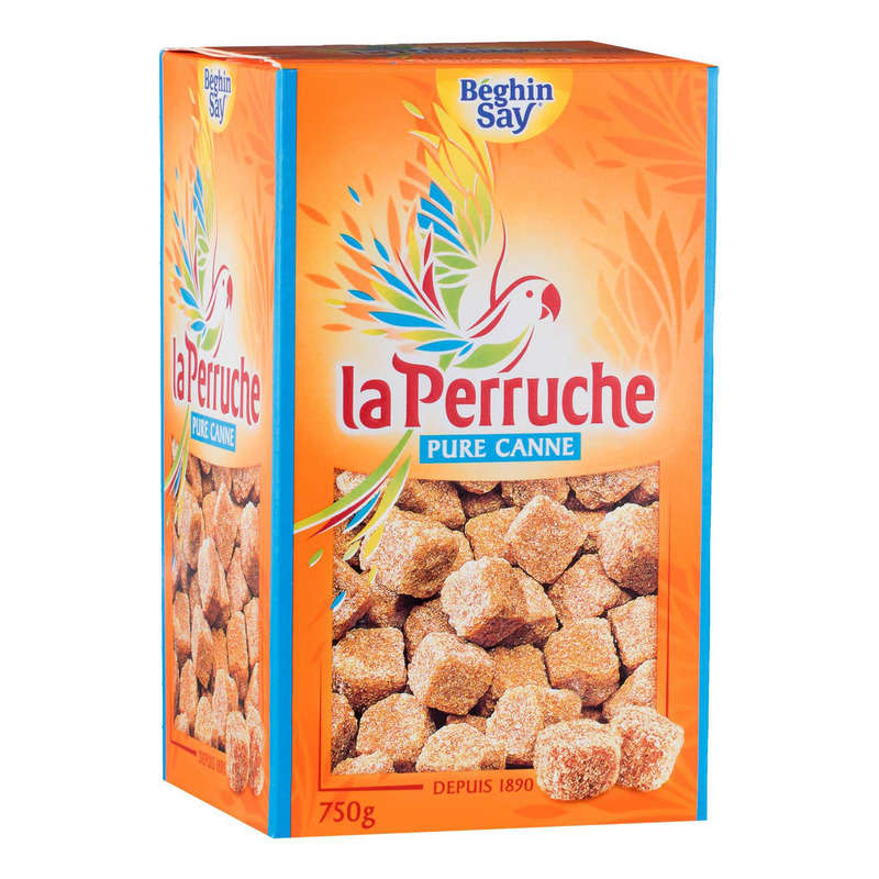 La Perruche Sucre De Canne En Morceaux La Boîte De 750G La Perruche Sucre De Canne En Morceaux La Boîte De 750G