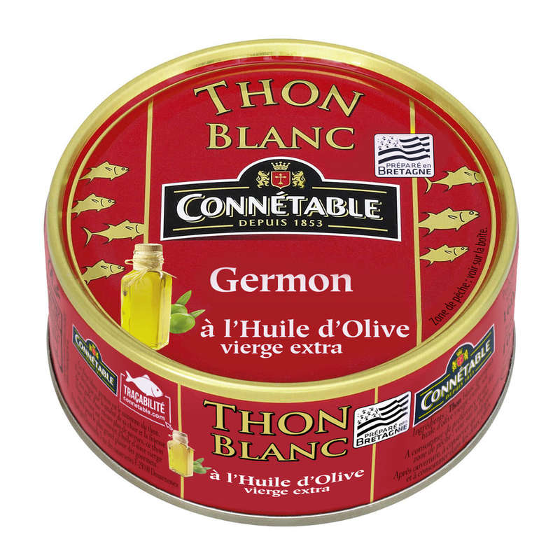 Connétable Genuine Albacore White Tuna in Extra Virgin Olive Oil 104G