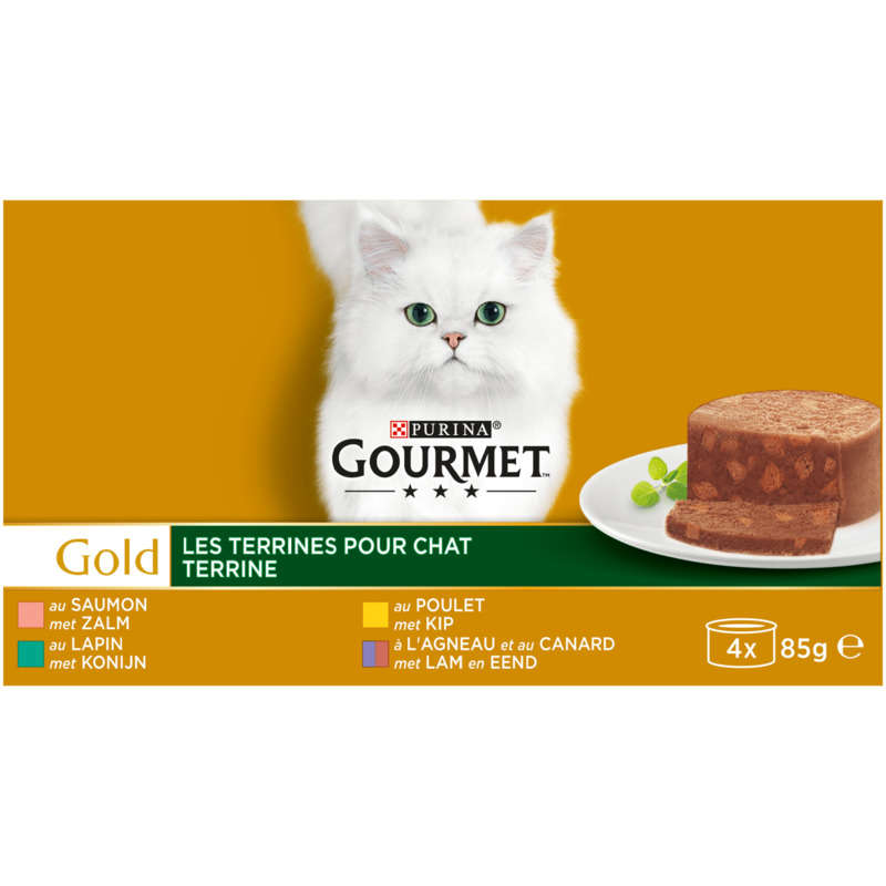 Gourmet Gold Cat Terrines 4x85g