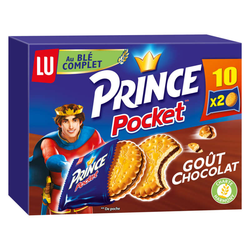 Lu Prince Pocket Chocolate Filled Biscuits 400g Lu Prince Pocket Chocolate Filled Biscuits 400g