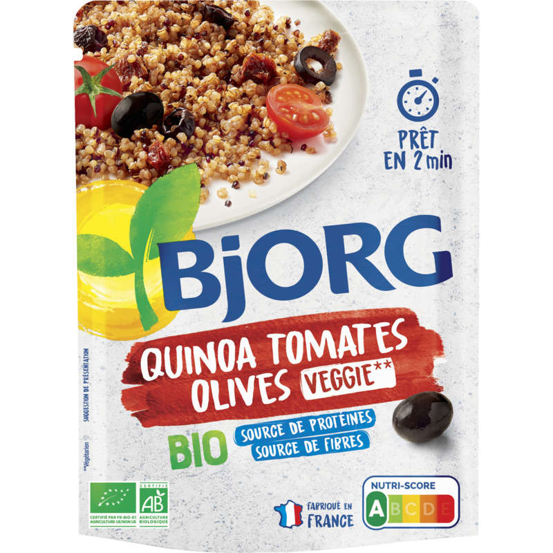 Bjorg Quinoa, tomates & olives, bio 250g Bjorg Quinoa, tomates & olives, bio 250g
