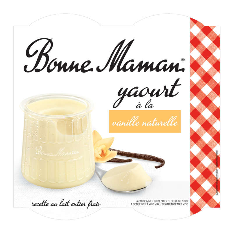 Bonne Maman natural vanilla yogurt 4x125g