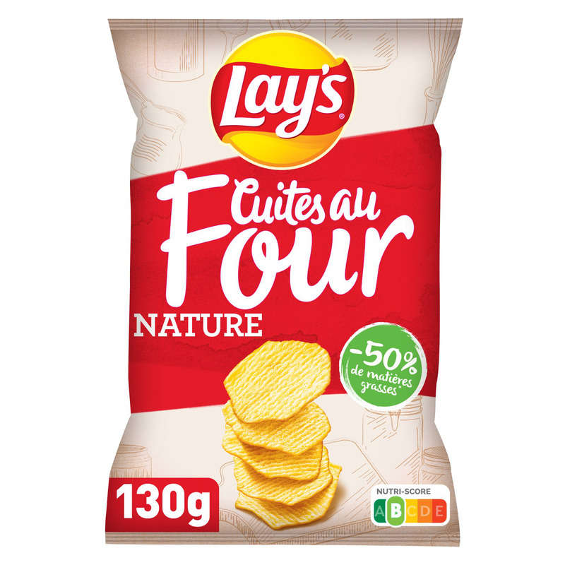 Lay's Chips cuites au four nature 130 g Lay's Chips cuites au four nature 130 g