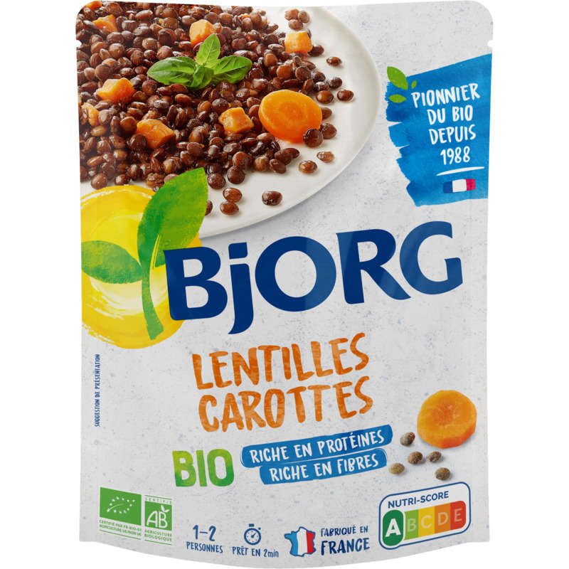Bjorg Lentilles & carottes, bio 250g Bjorg Lentilles & carottes, bio 250g