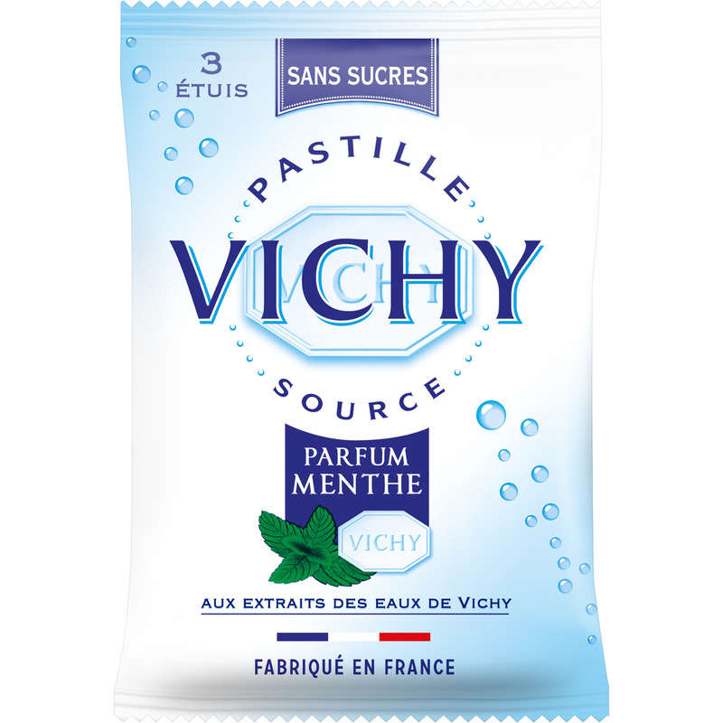 Vichy Pastille, Mint Flavor, Sugar Free 19G