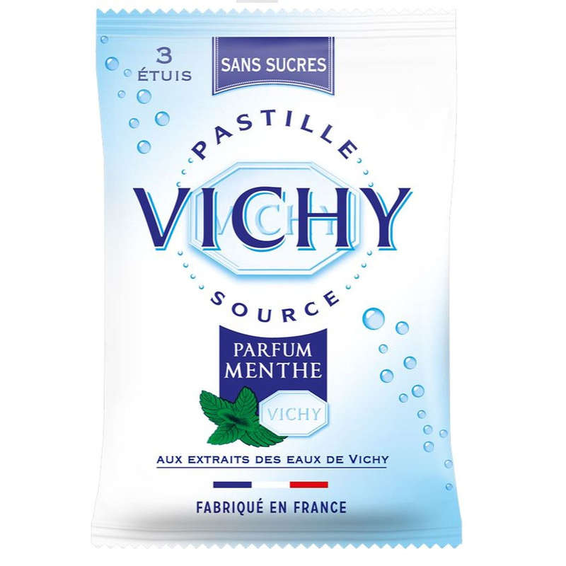 Vichy Pastille, Mint Flavor, Sugar Free 19G
