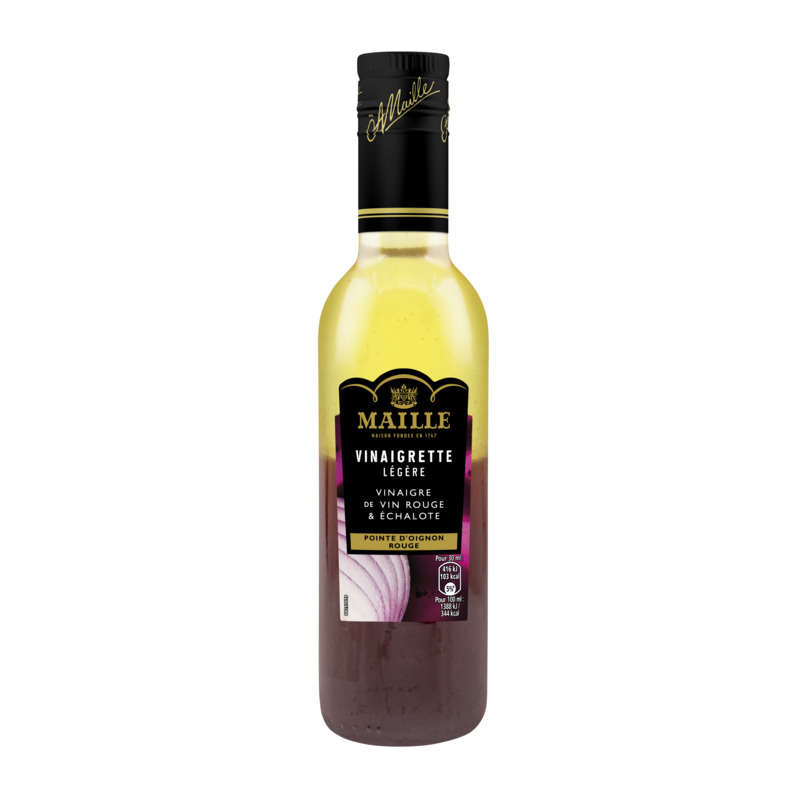 Maille Vinaigrette Légère Vinaigre de Vin Rouge & Échalotes 36 cl Maille Vinaigrette Légère Vinaigre de Vin Rouge & Échalotes 36 cl
