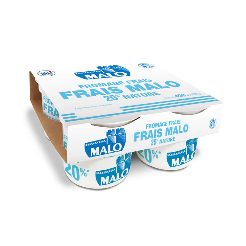 Malo Fresh Cheese 20% natural 4x100g