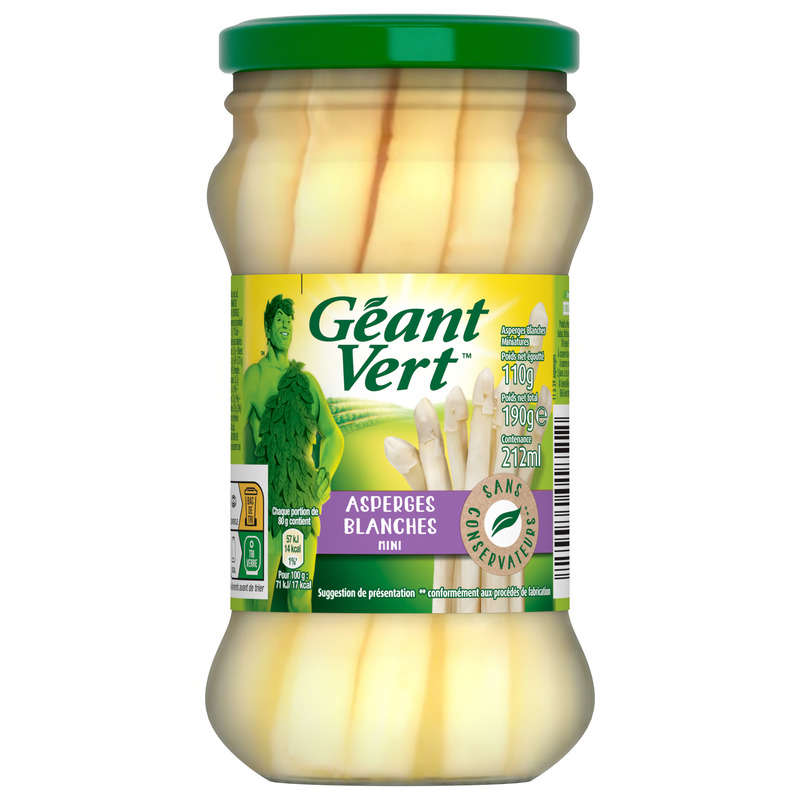 Giant Green White Asparagus 110g