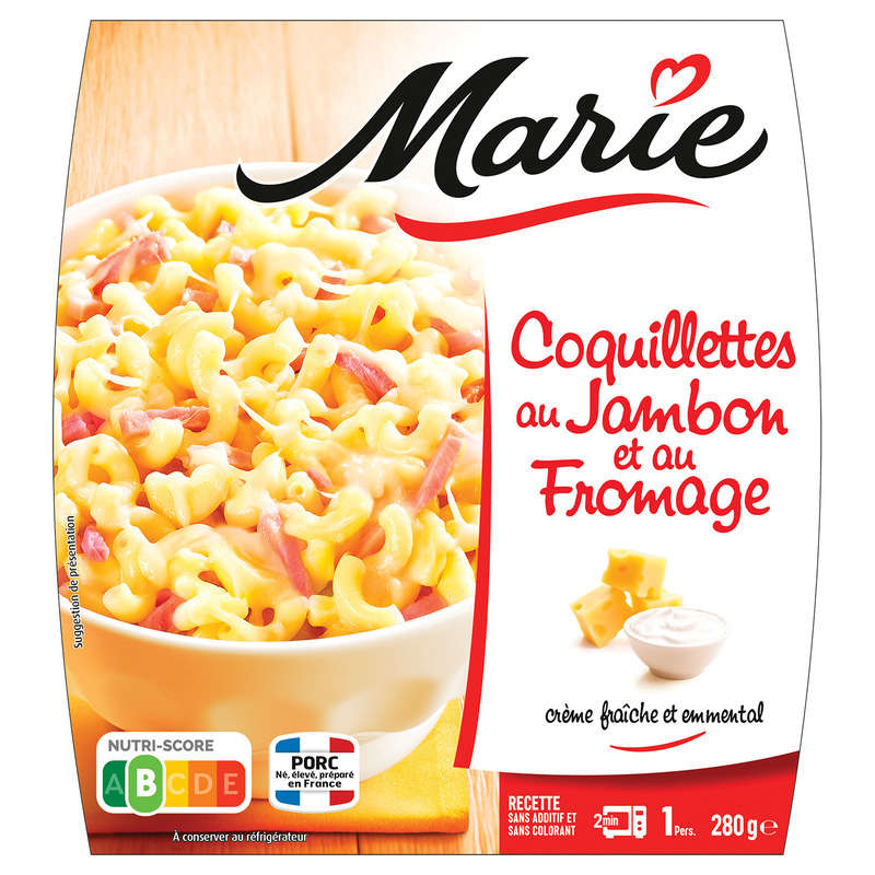 Marie Coquillettes with ham and cheese 280g