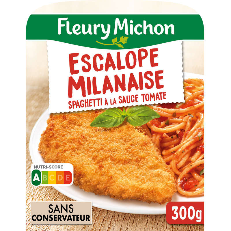 Fleury Michon Milanese Turkey Escalope Spaghetti Tomato 300g