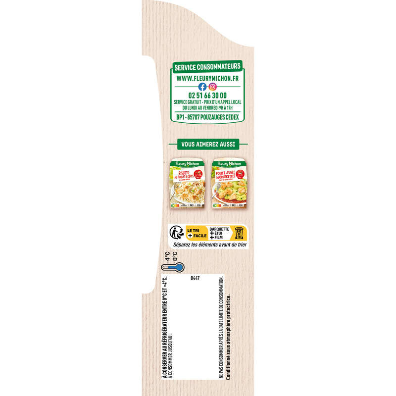 Fleury Michon Milanese Turkey Escalope Spaghetti Tomato 300g
