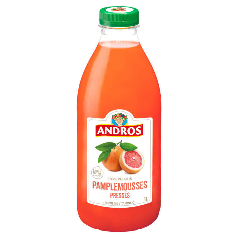 Andros Pressed Pink Grapefruit 1L