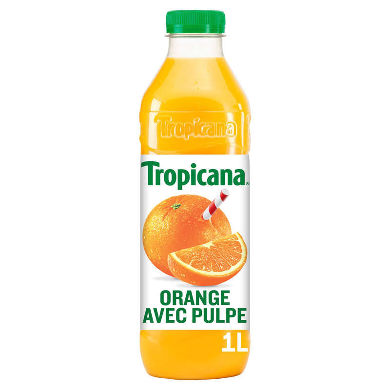 TROPICANA Pure Orange Juice with Pulp 1L Bottle