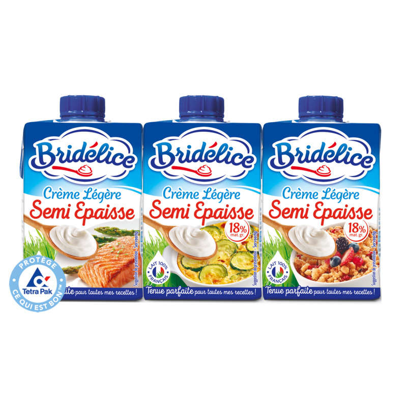 Bridélice Light Semi-Thick Cream 18%Mg 3X20Cl