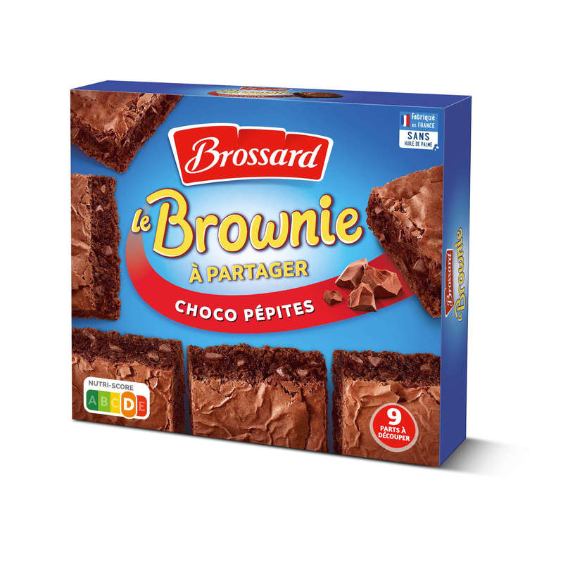 Brossard Brownie au chocolat et pépites de chocolat 285g Brossard Brownie au chocolat et pépites de chocolat 285g