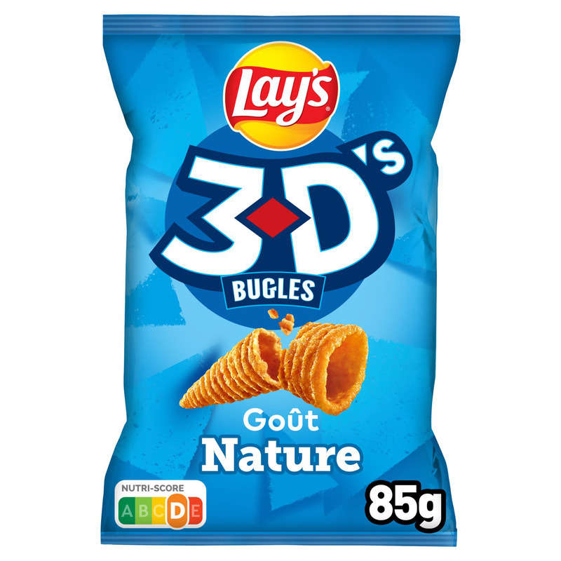 Lay's 3D's Bugles Biscuit Apéritif Natural Flavor 85g