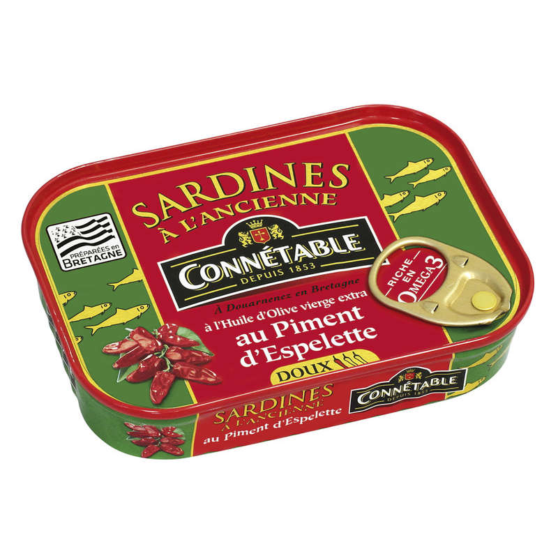 Constable Sardines in Olive Oil & Mild Espelette Pepper 115G