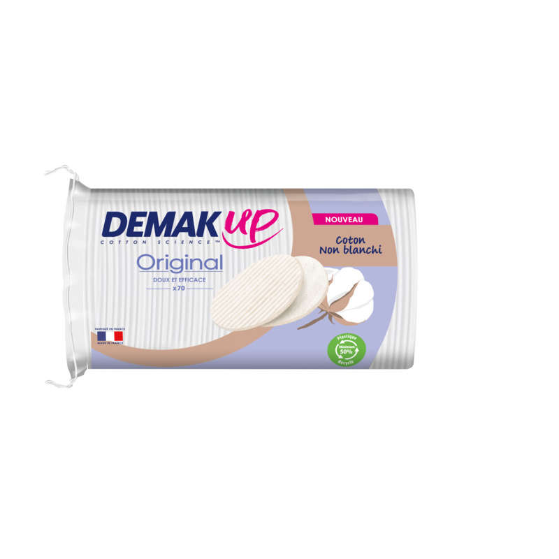 Demak'Up Original Oval Makeup Remover Cotton Pads X70