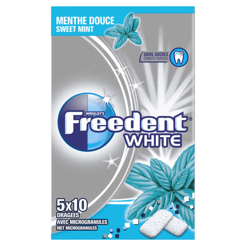 Freedent White Chewing Gum Sweet Mint Sugar Free 70g Freedent White Chewing Gum Sweet Mint Sugar Free 70g