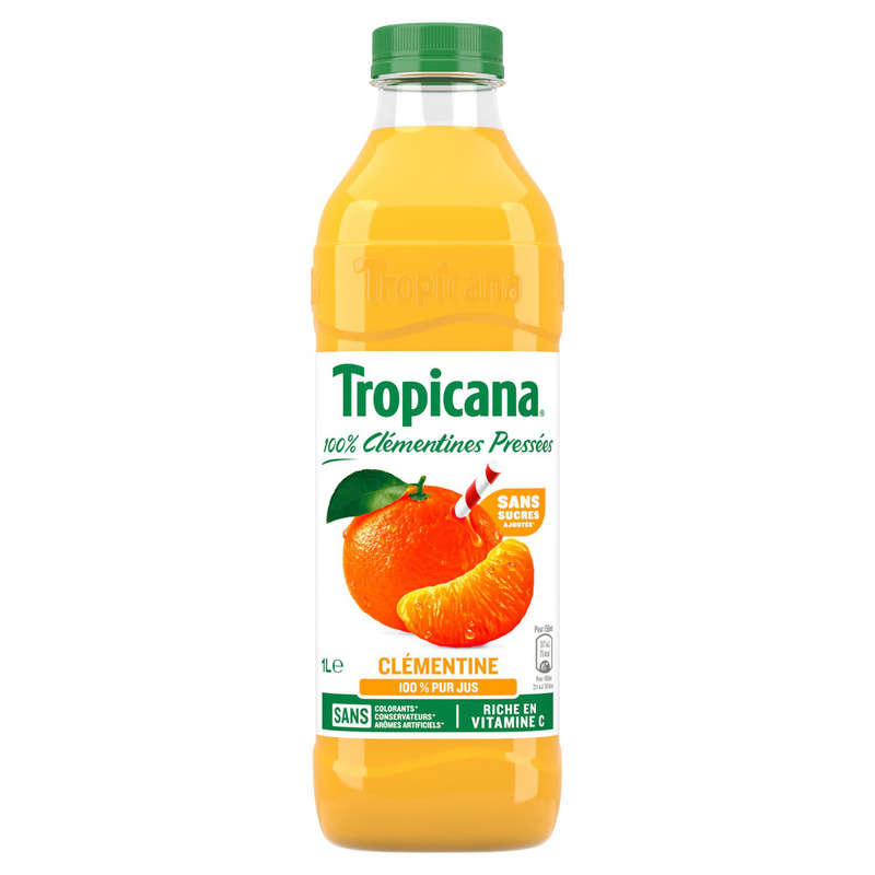Tropicana Pure Clementine Juice 1L Bottle