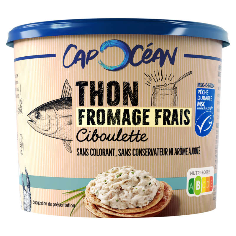 Cap Océan Tuna Fresh Cheese & Chives 140g