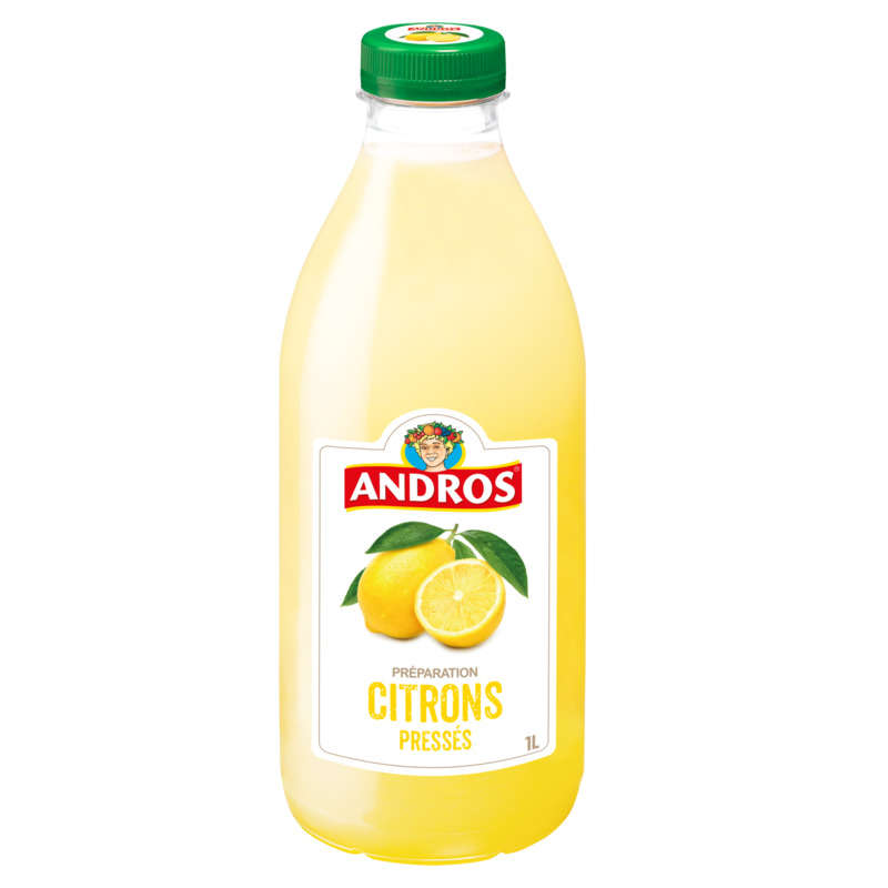 Andros Squeezed Lemons, pasteurized fruit preparation 1L
