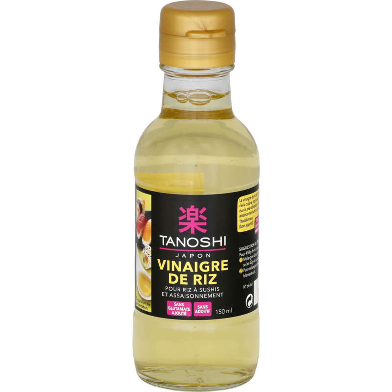 Tanoshi Rice Vinegar For Sushi Rice And Seasoning 150Ml
