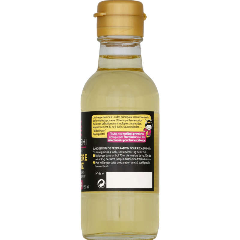 Tanoshi Rice Vinegar For Sushi Rice And Seasoning 150Ml