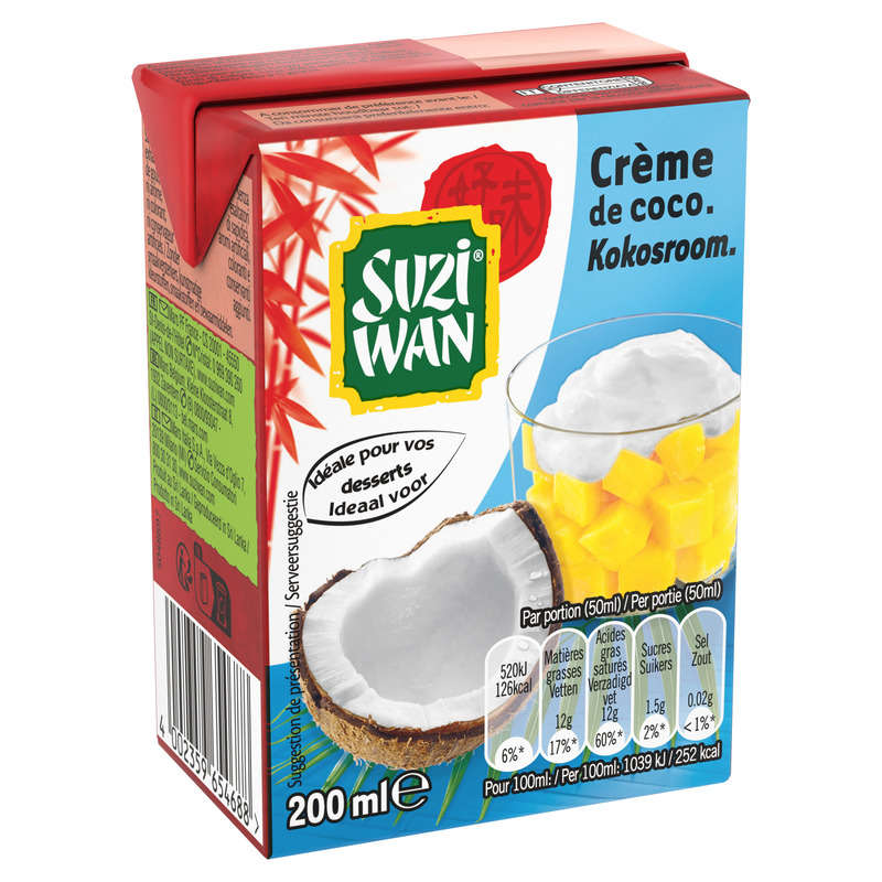 Suzi Wan Coconut Cream 200Ml