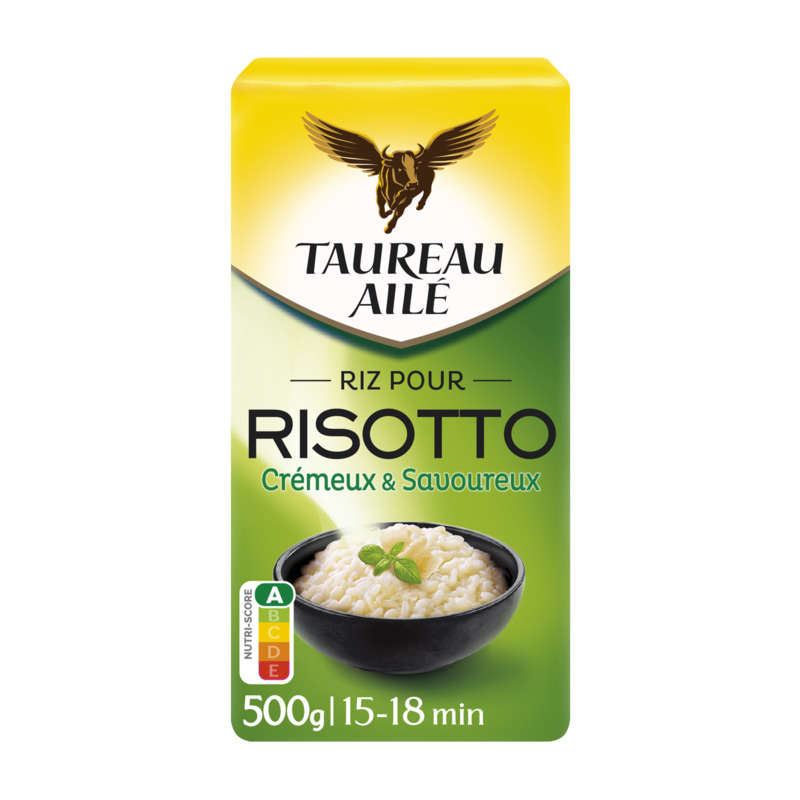 Taureau Ailé Riz pour Risotto Crémeux & Savoureux 500g Taureau Ailé Riz pour Risotto Crémeux & Savoureux 500g