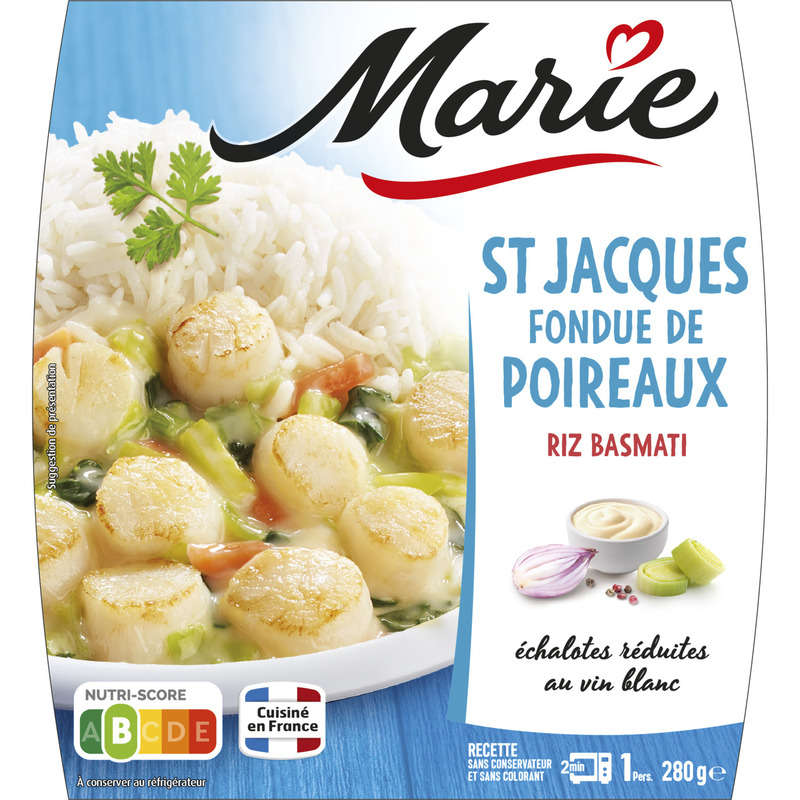 Marie St Jacques leek fondue & basmati rice 280g