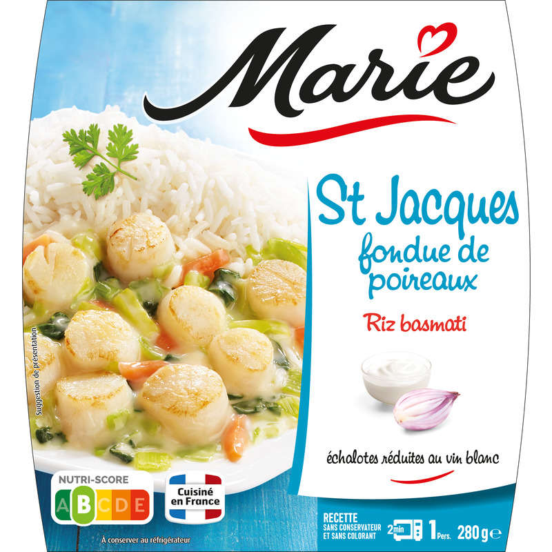 Marie St Jacques leek fondue & basmati rice 280g