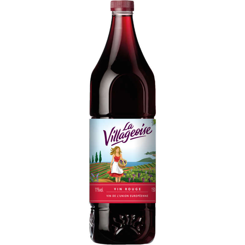 La Villageoise Vin De Table De La Communauté Européenne, Rouge 150cl La Villageoise Vin De Table De La Communauté Européenne, Rouge 150cl