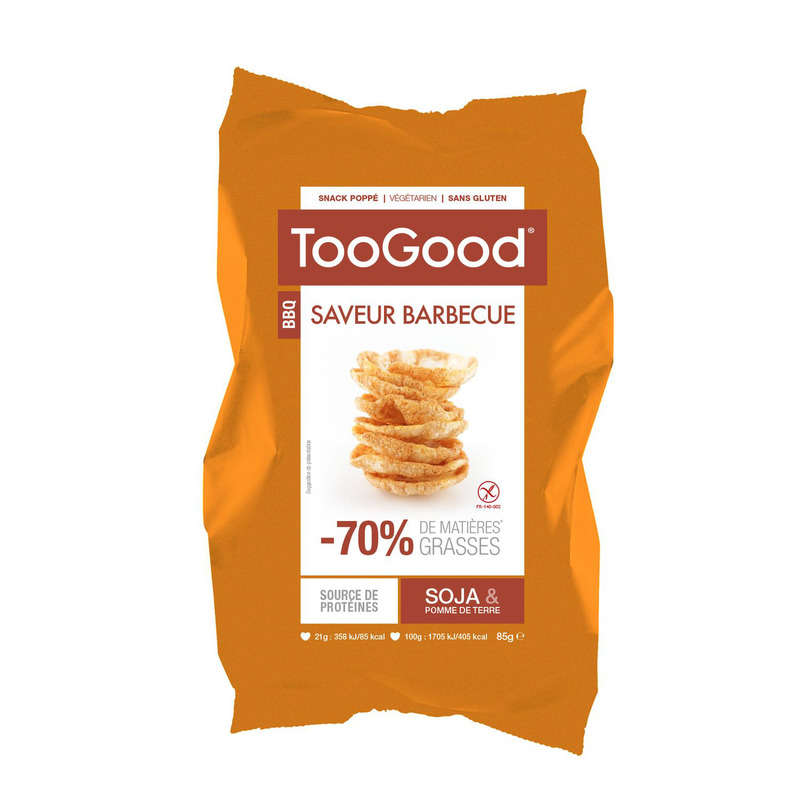 Toogood Snack poppé Barbecue 85g Toogood Snack poppé Barbecue 85g