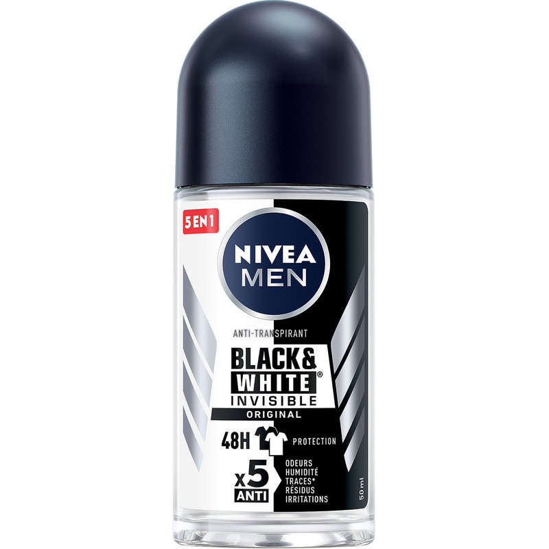 Nivea Men Roll-on Deodorant Black And White 50Ml
