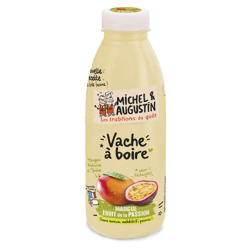 Michel Et Augustin Drinkable Cow Yogurt Mango & Passion Fruit 500ml