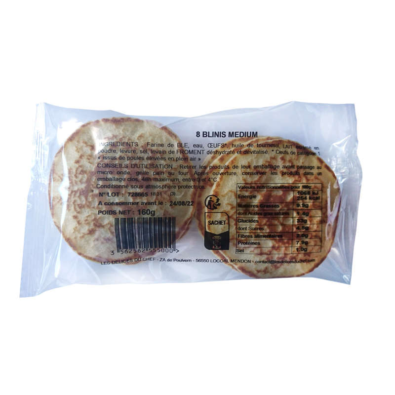 Chef's Delights Blinis Medium 160G
