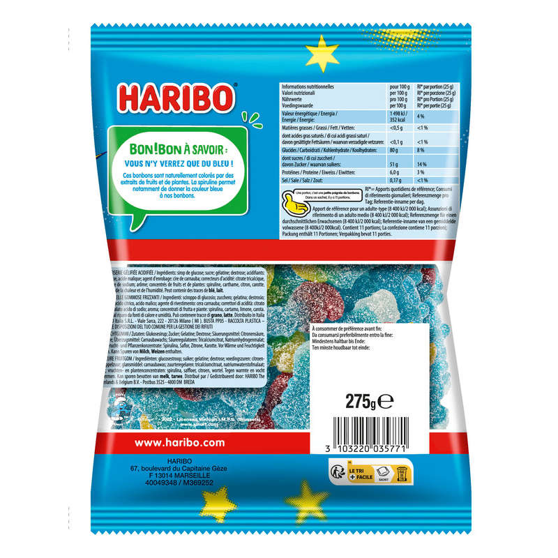 Haribo Smurfs Pik Candy 275g