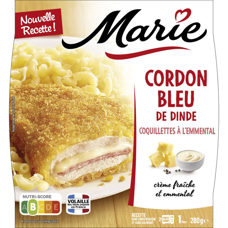 Marie Turkey Cordon Bleu, Emmental Pastry Shells 280g