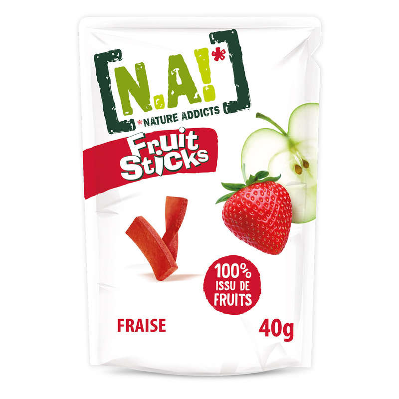 NA! Fruit Sticks Strawberry 40G NA! Fruit Sticks Strawberry 40G
