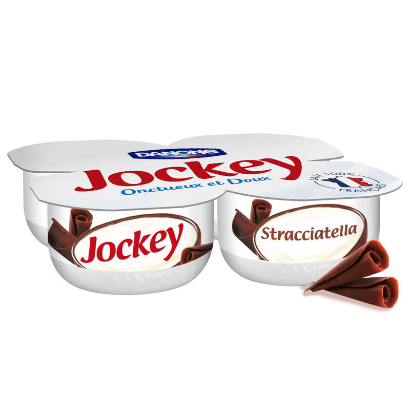 Jockey Stracciatella white cheese 4x120g
