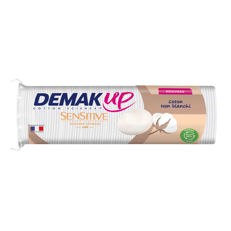 Demak'Up Sensitive Makeup Remover Cotton Pads X64