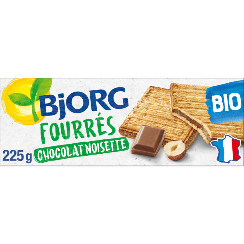 Bjorg Organic milk chocolate hazelnut filling 225g