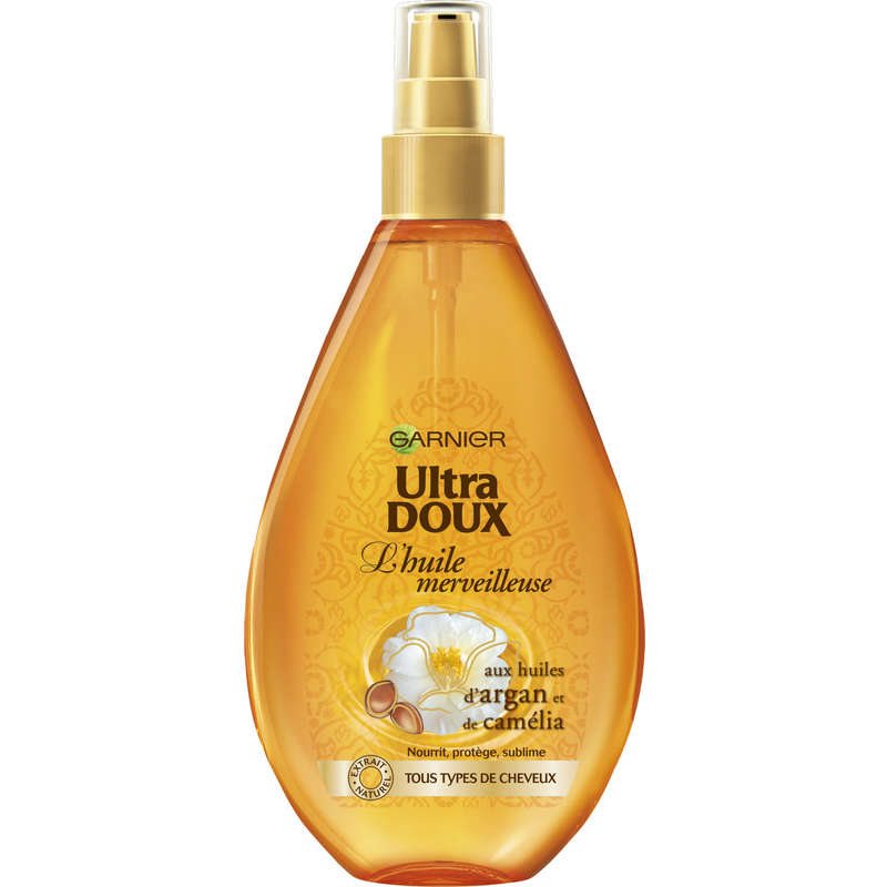 Ultra Doux Huile Nourrissante Cheveux secs Argan & Camélia 150ml Ultra Doux Huile Nourrissante Cheveux secs Argan & Camélia 150ml