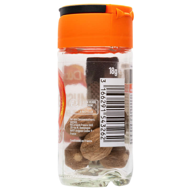 Ducros Muscade, Noix Entières 18G Ducros Muscade, Noix Entières 18G